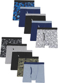 Boys Printed Boxer Briefs with Comfortsoft Waistband 10-Pack